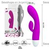 Estimulador de punto G con masajeador de clitoris y carga USB